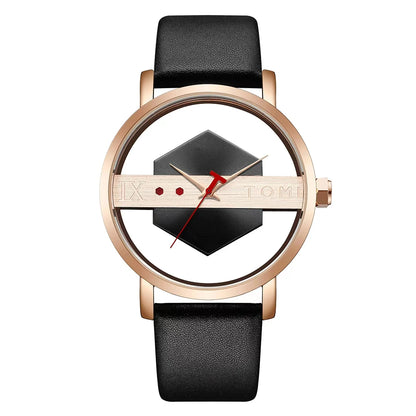 TOMI Fashionable and Minimalist Men's Leather Watch Strap