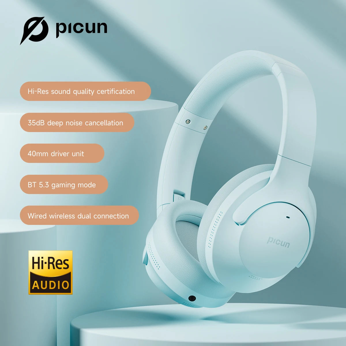 Picun ANC-05 Active Noise Cancelling Headphones