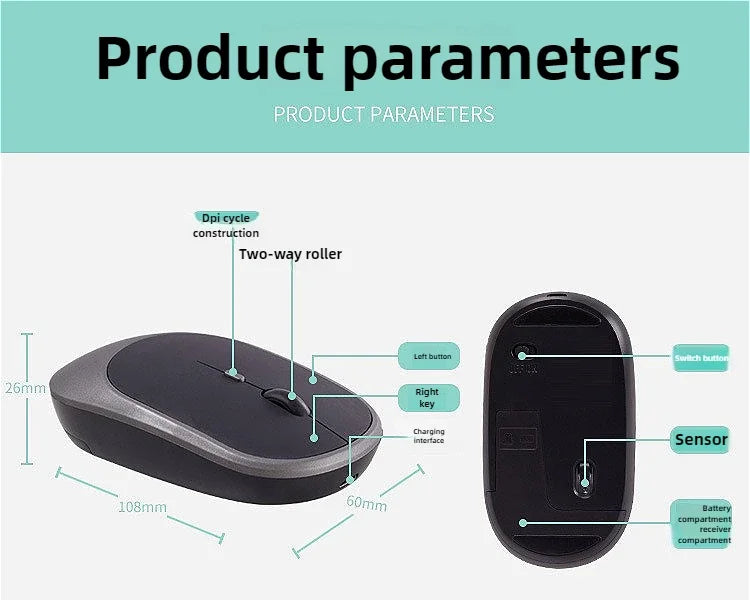 MINGCVIL Wireless Mouse Bluetooth