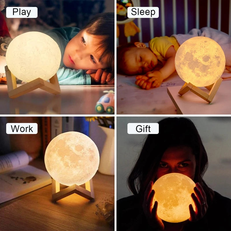 Book Moon LED Light