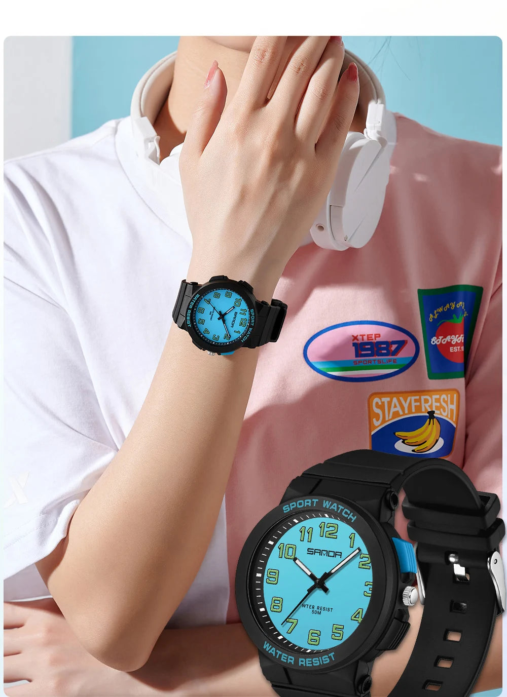 Men's Digital Outdoor Simple Watch