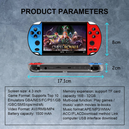 GAMINJA X7 4.3inch Handheld Game Console