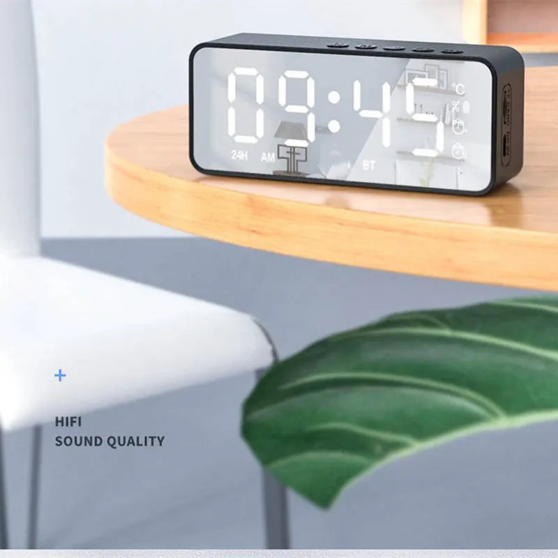 Alarm Clock Radio FM Bluetooth Speaker