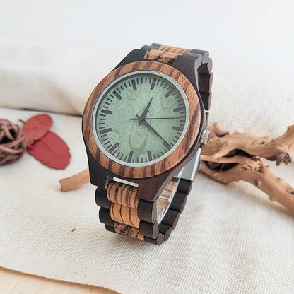 Unisex Vintage Wooden Wristwatch