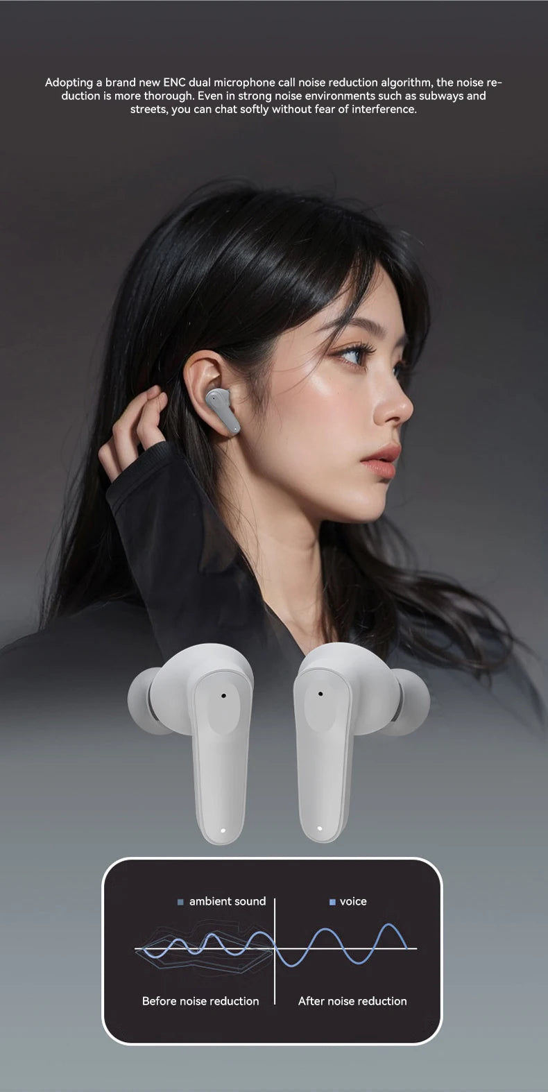 A98 ENC TWS Wireless Headset