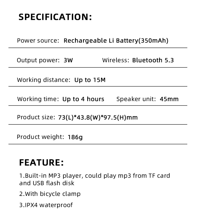 Rockmia EBS-027 Mini Wireless Speaker