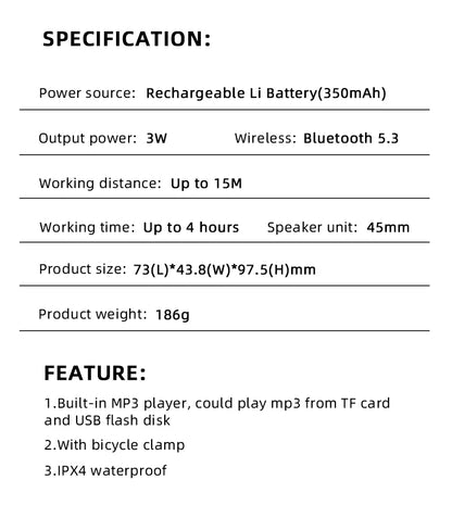 Rockmia EBS-027 Mini Wireless Speaker