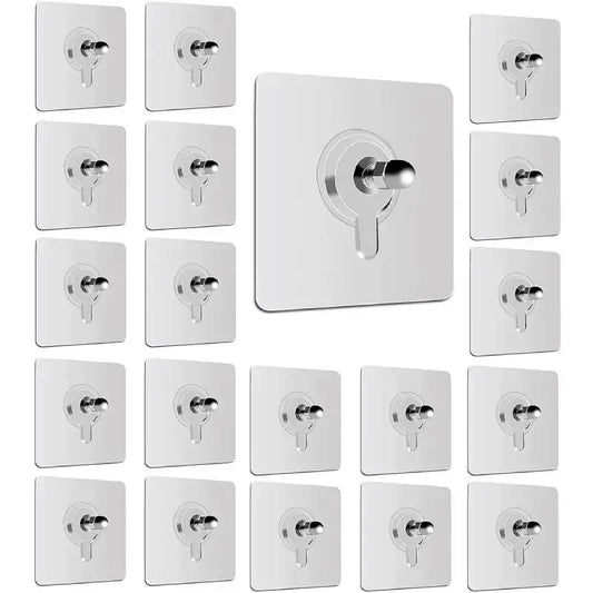 10pcs Detachable Self Adhesive Wall Screw Hook