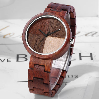 Casual Quartz Wooden Watch
