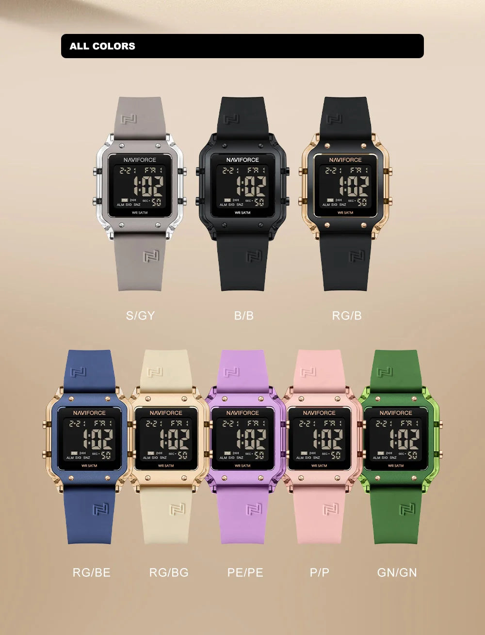NAVIFORCE Multifunctional Digital Watch