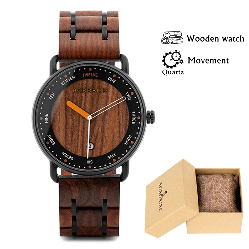 BOBO BIRD Wooden Quartz Watch