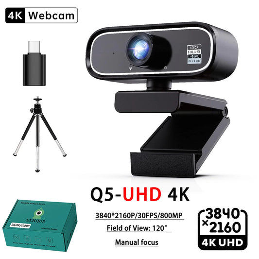 EXHQDR UHD 4K USB Webcam