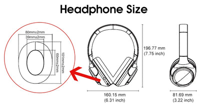 QCY H3 ANC Wireless Headphones Bluetooth