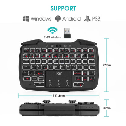 Rii RK707 Mini Keypad Wireless Game handle