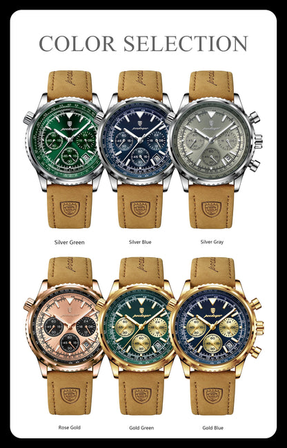 POEDAGAR Luxury Men Quartz Watch