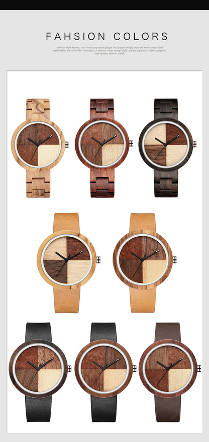 Casual Quartz Wooden Watch
