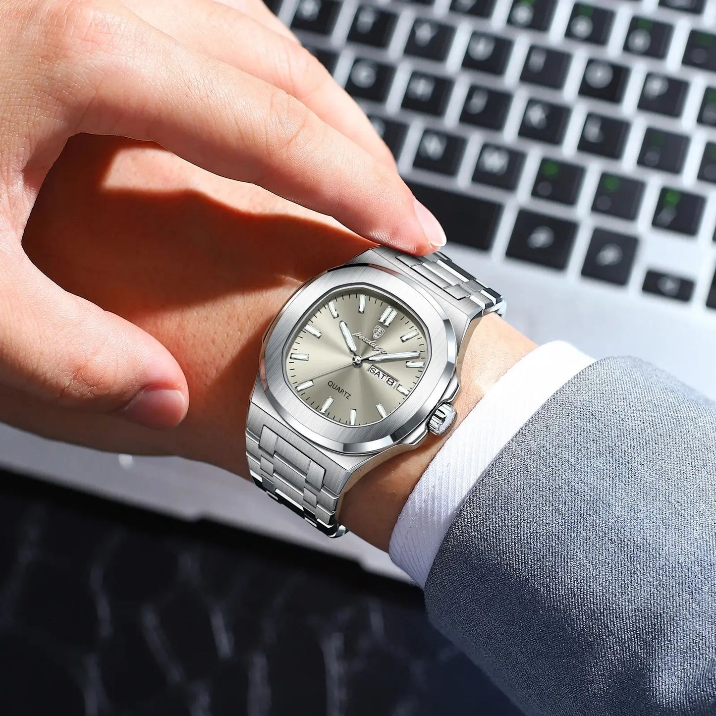 POEDAGAR Luxury Military Watch