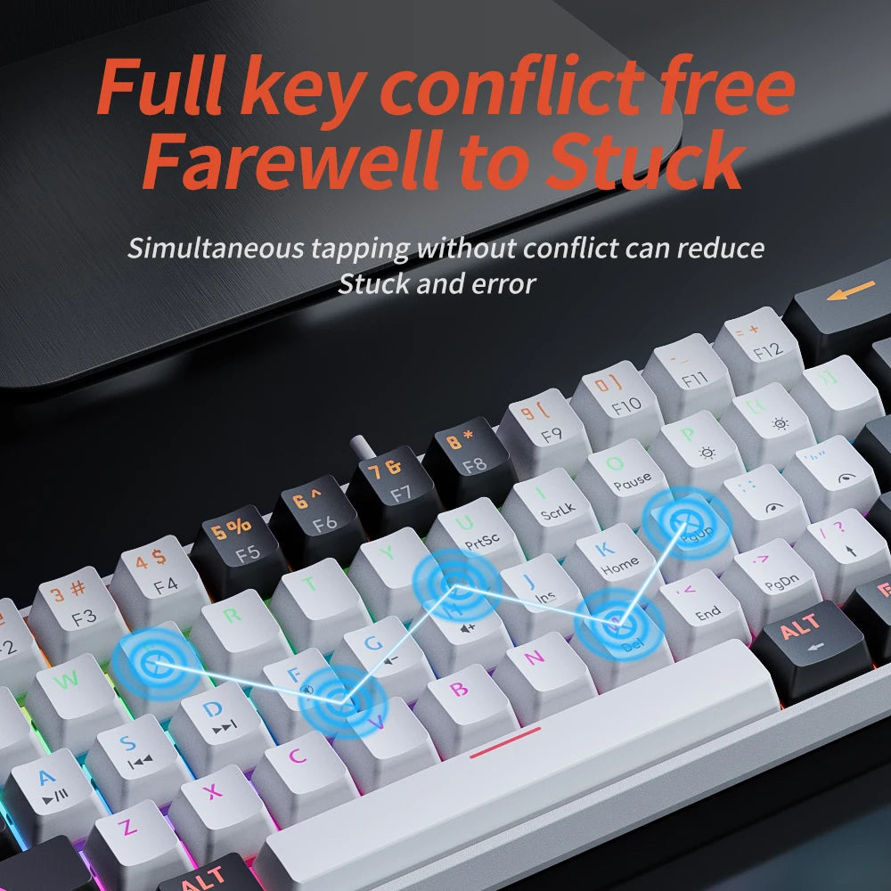 MUCAI MK61 USB Gaming Mechanical Keyboard