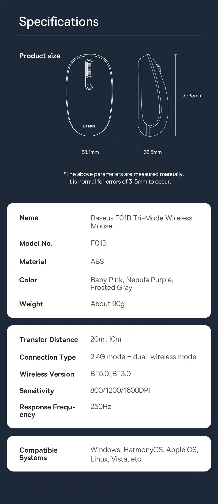 Baseus F01B Mouse
