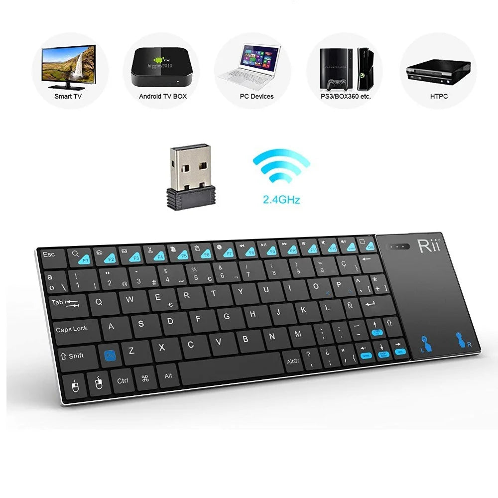 Russian Spanish English French Wireless Keyboard