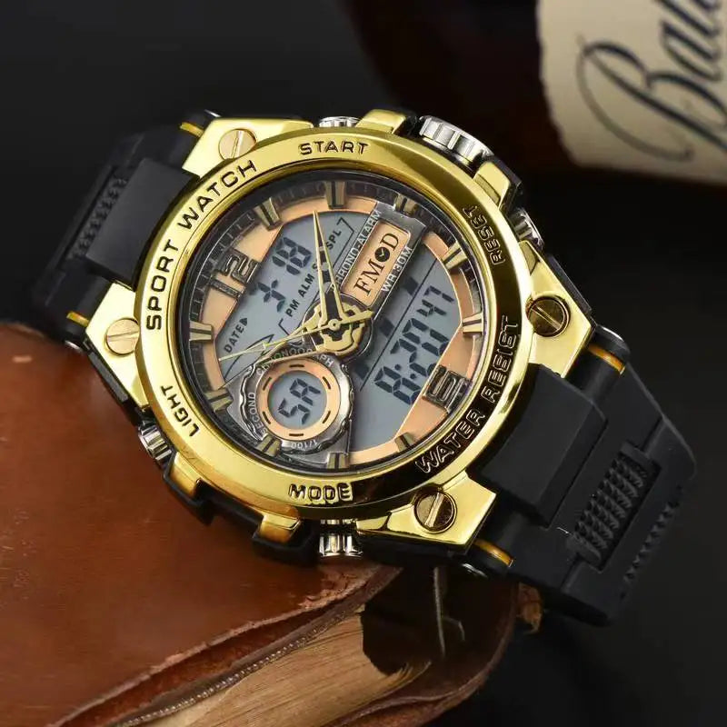 Men Military Digital Waterproof Wristwatch LED Quartz Clock Sport Watch