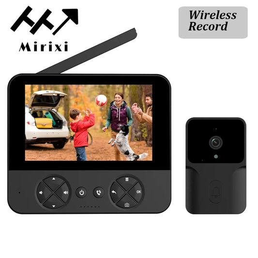 Mirixi Wireless 4.3 Inch IPS Video Doorbell with Camera