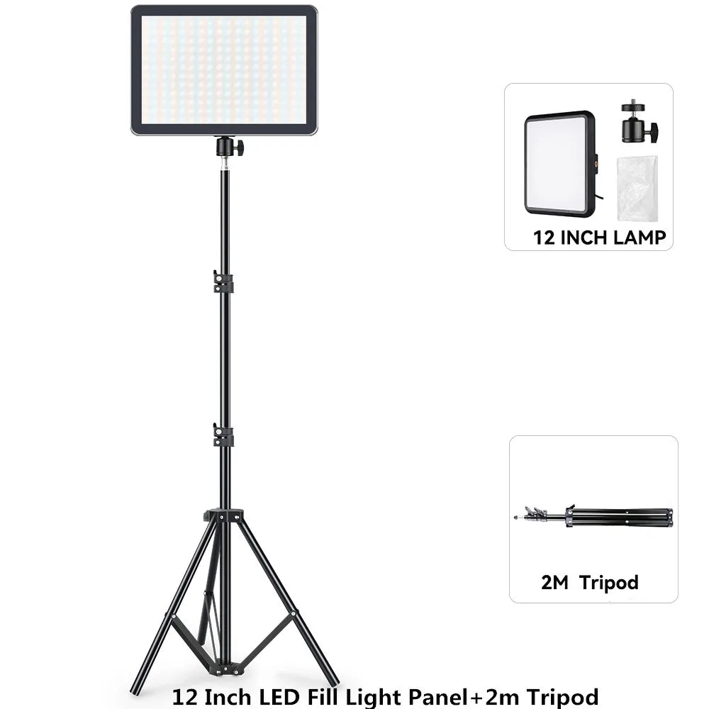 Photo Studio Lamp Kit with Tripod Stand