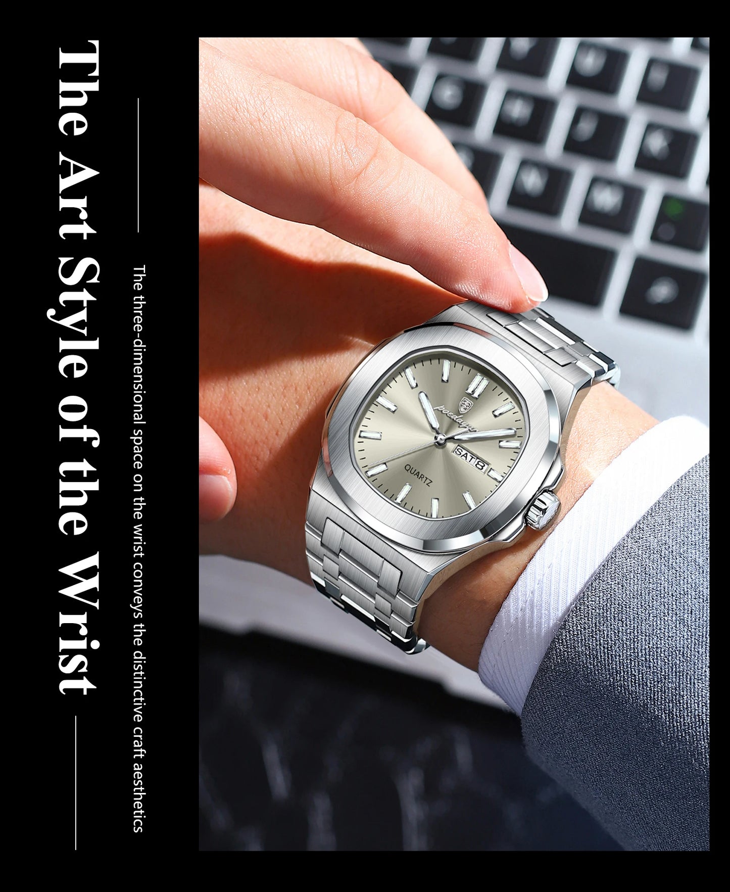 POEDAGAR Luxury Military Watch