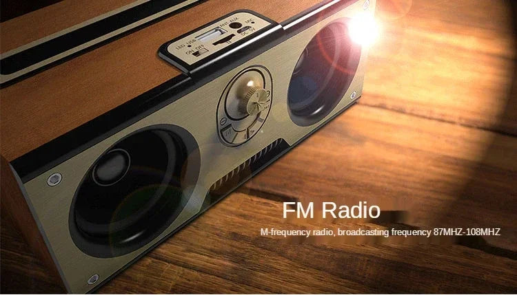 Retro KM-7 Wooden Bluetooth Speaker
