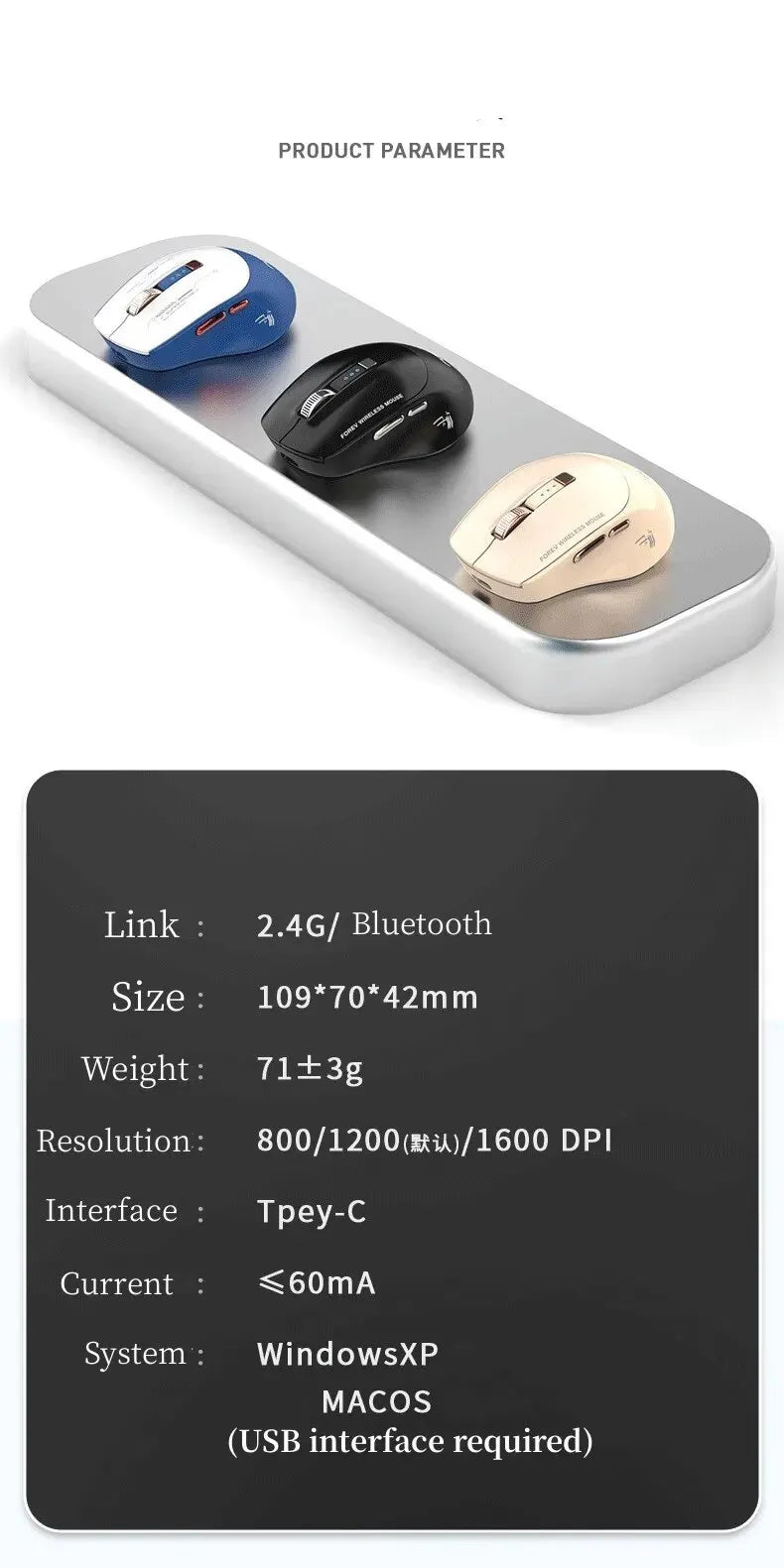 ITLY W2 6D Bluetooth Wireless Mouse