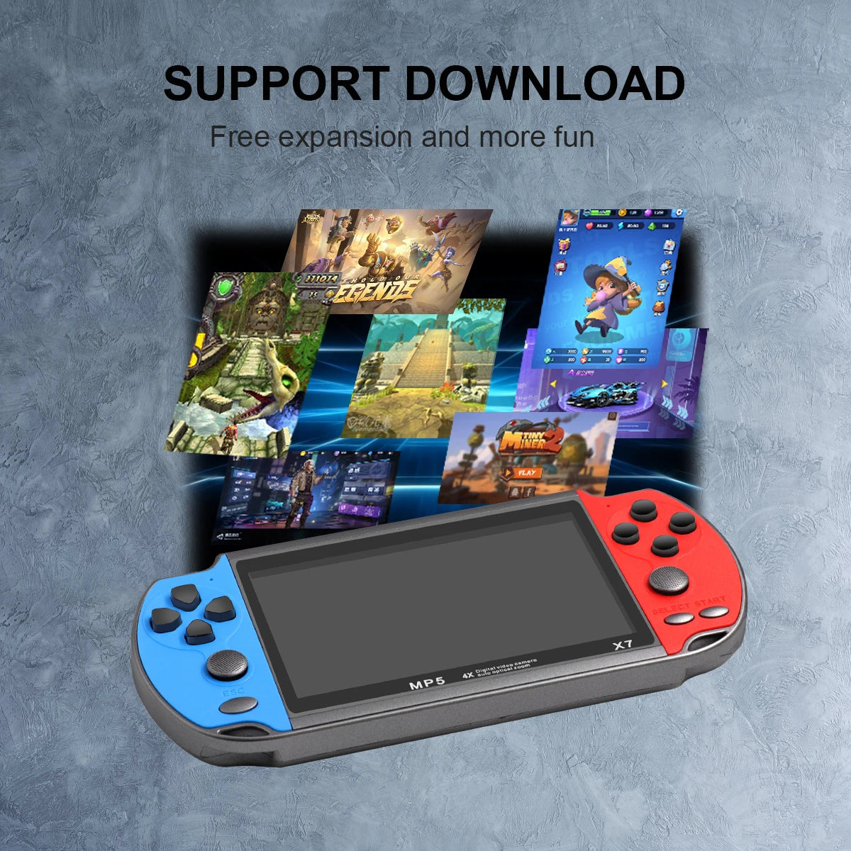 GAMINJA X7 4.3inch Handheld Game Console