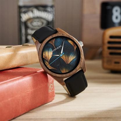 BOBOBIRD Wooden Quartz Watch for Men