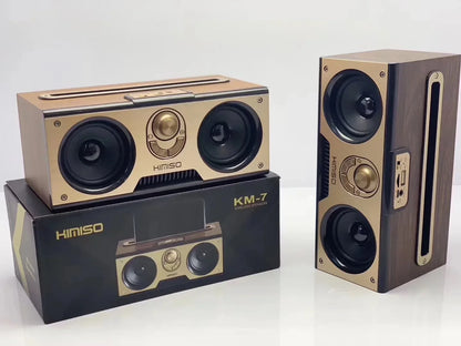 Retro KM-7 Wooden Bluetooth Speaker