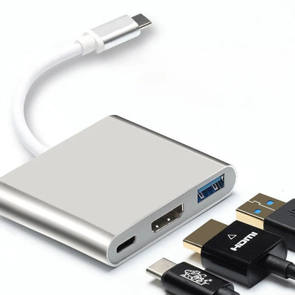 Type C To HDMI 3 in 1 USB Cable Converter