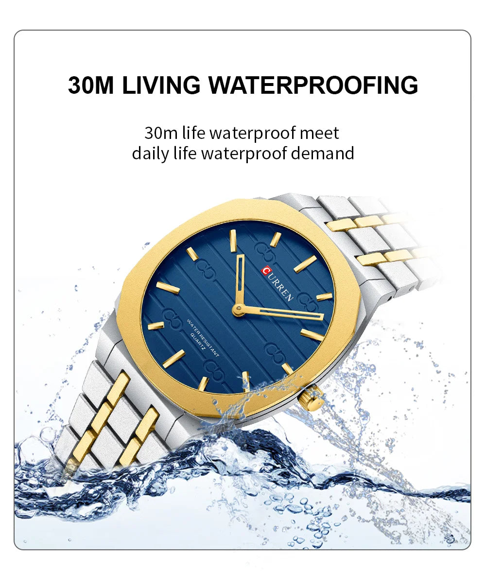 CURREN Thin Quartz Watch