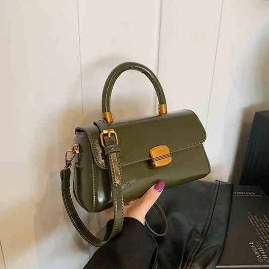 Oil Waxed Leather Women's Bag