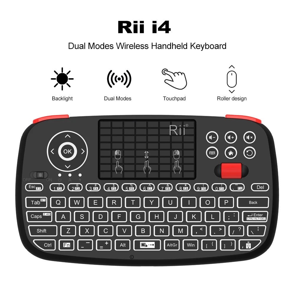 Rii i4 Mini Bluetooth Wireless Keyboard