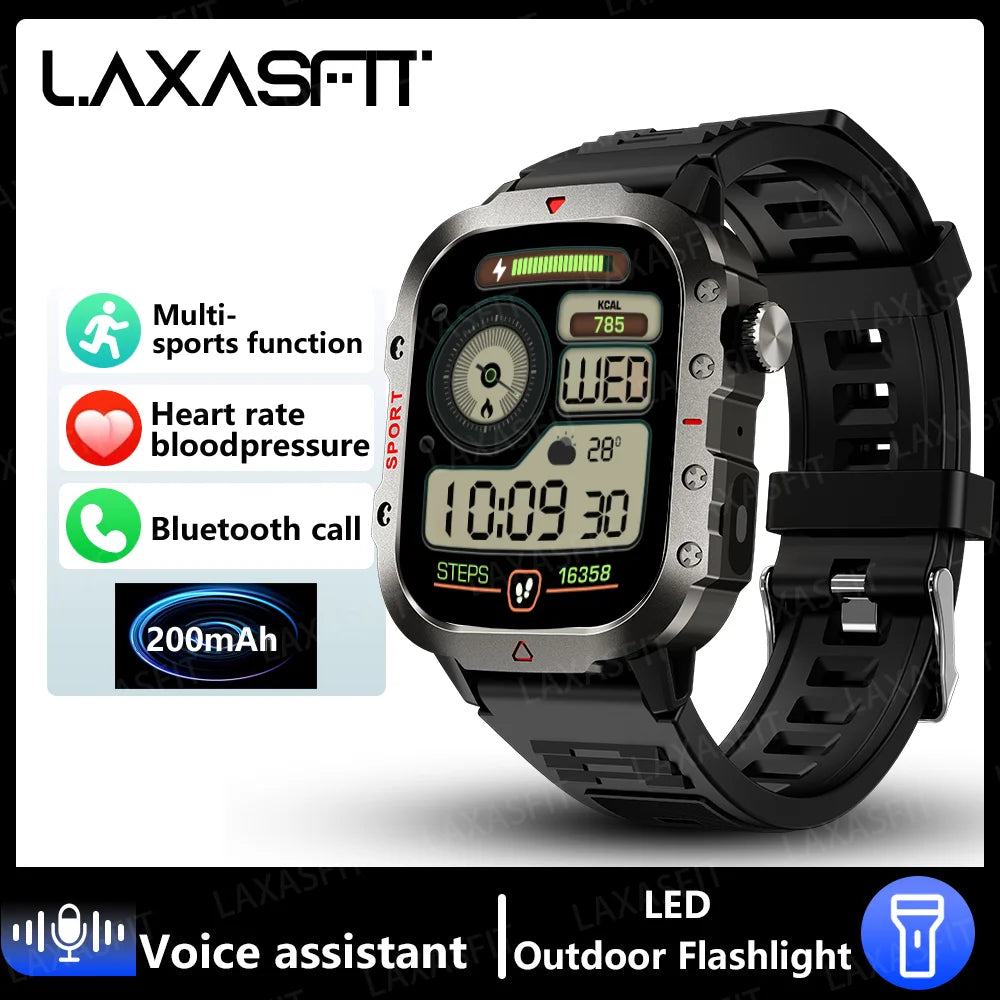 LAXASFIT LED Men's Smartwatch