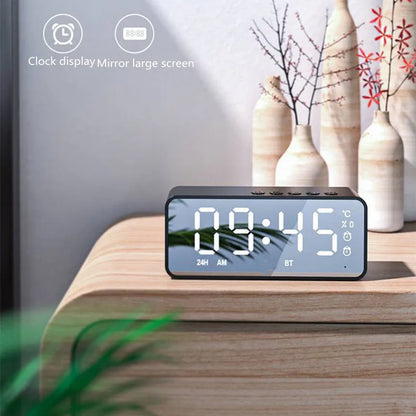 Alarm Clock Radio FM Bluetooth Speaker