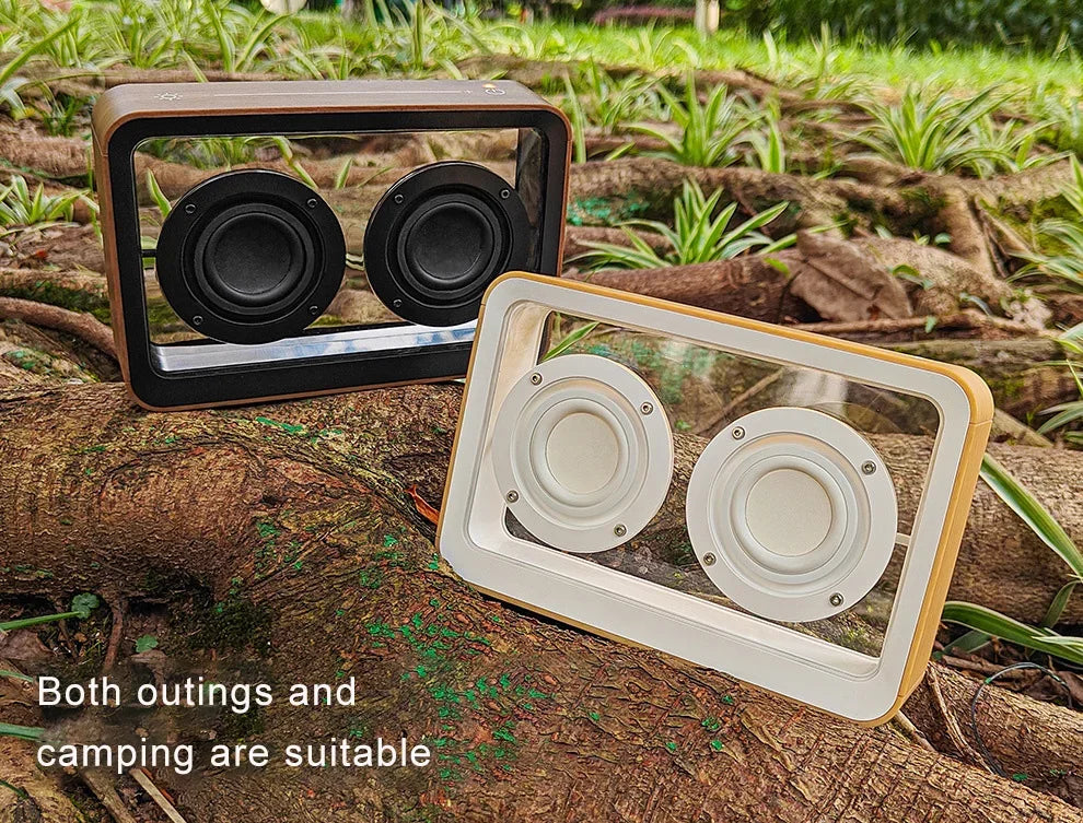 Transparent Wireless Bluetooth Speaker with Duel Horn