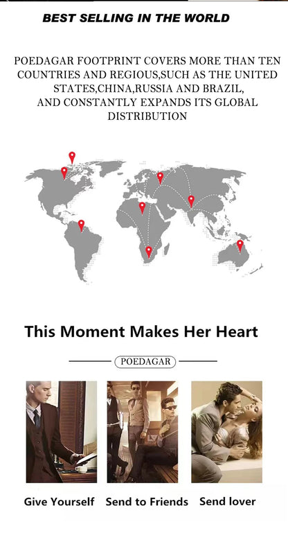 POEDAGAR Luxury Men Quartz Watch