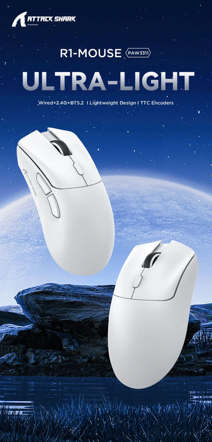Attack Shark R1 Wireless Gamer Mouse