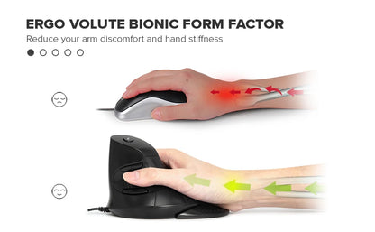 Delux M618 BU Ergonomic Vertical Mouse