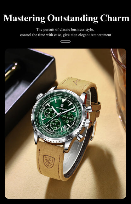 POEDAGAR Luxury Men Quartz Watch