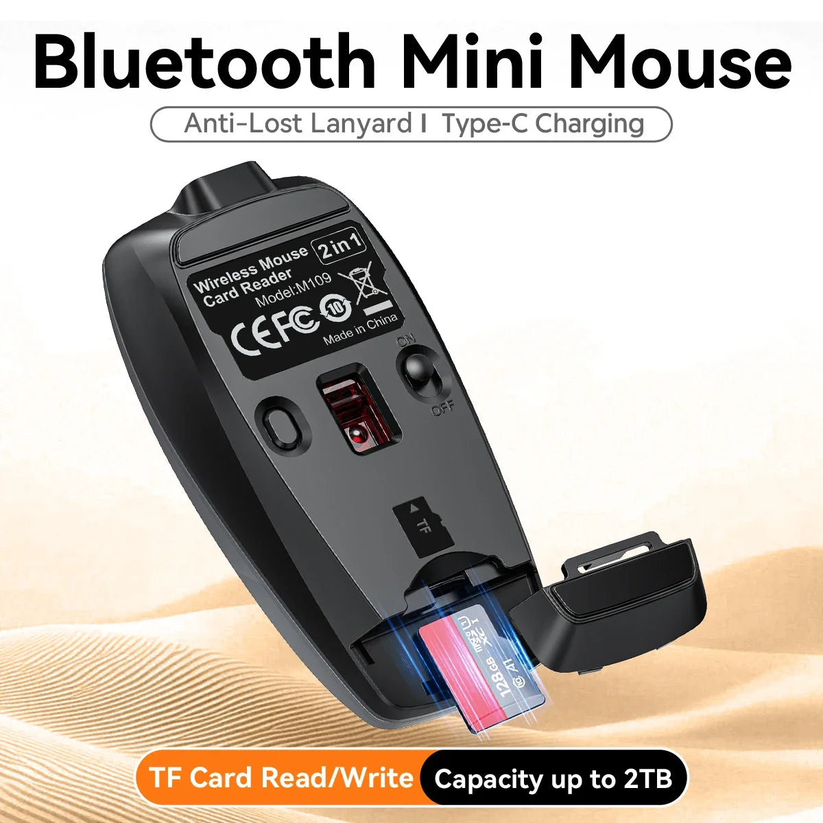 Card Reader Mini Wireless Bluetooth Mouse
