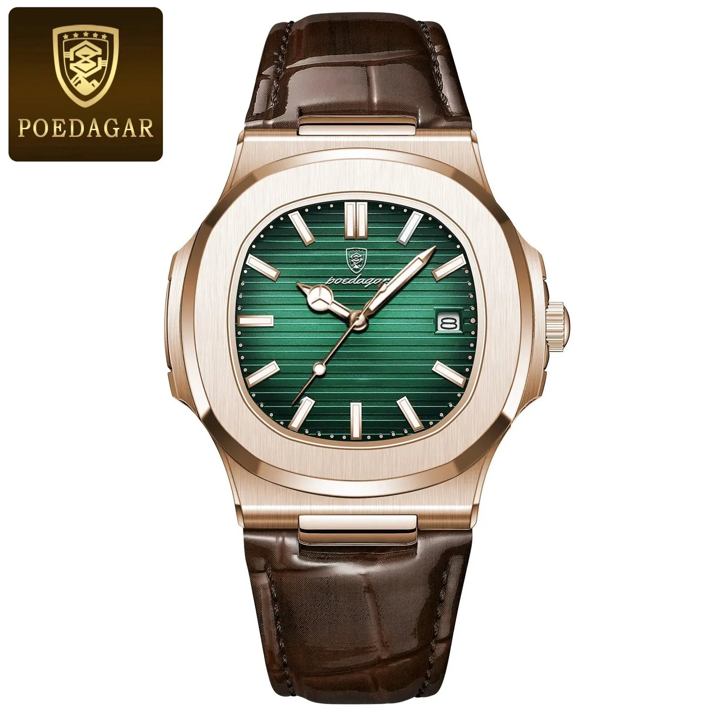 POEDAGAR Top Luxury Square Men Watch