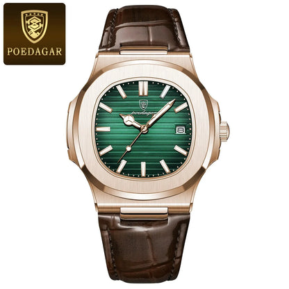 POEDAGAR Top Luxury Square Men Watch