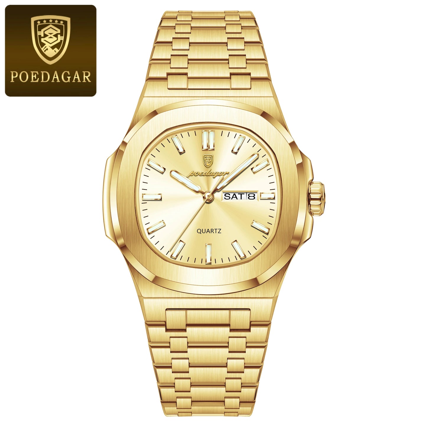 POEDAGAR Luxury Military Watch