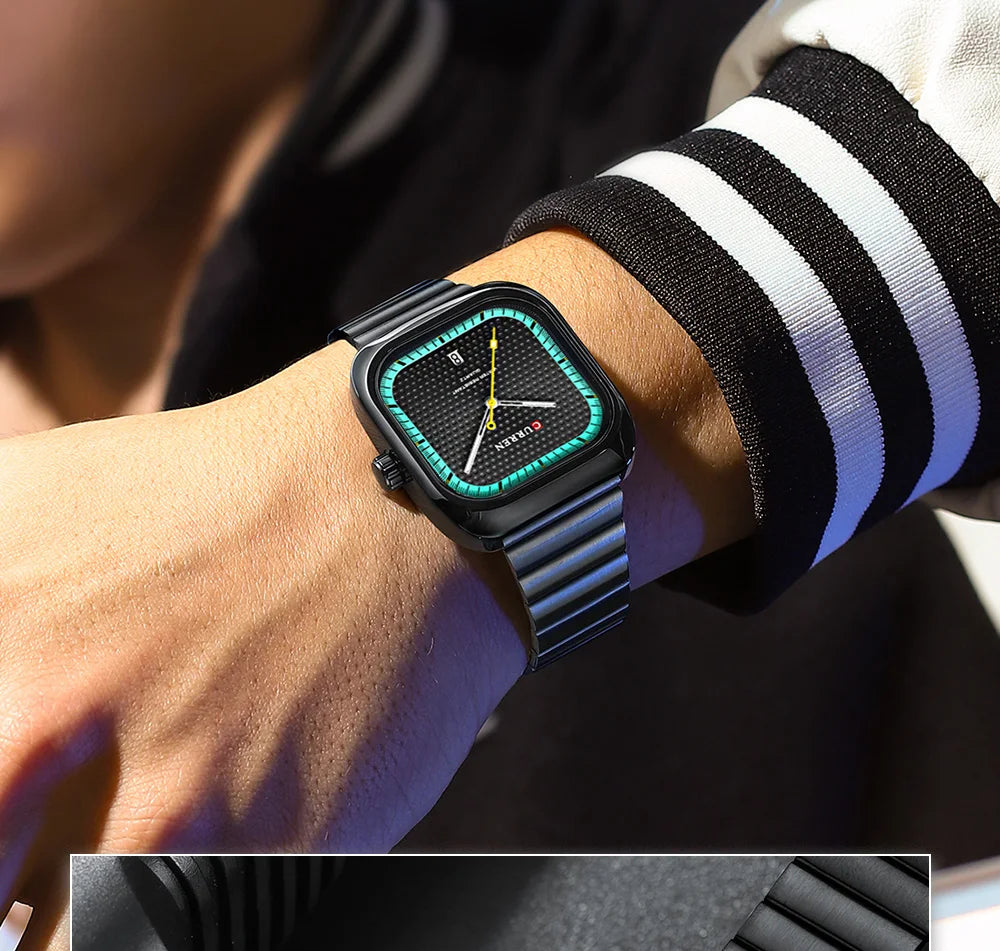 CURREN Simple Business Square Quartz Watch
