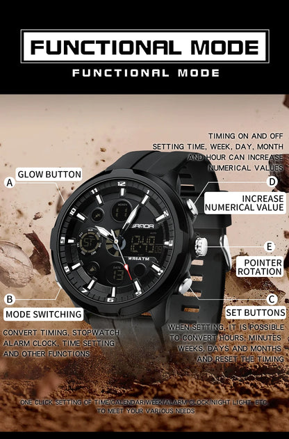 SANDA G style Sports Wristwatch